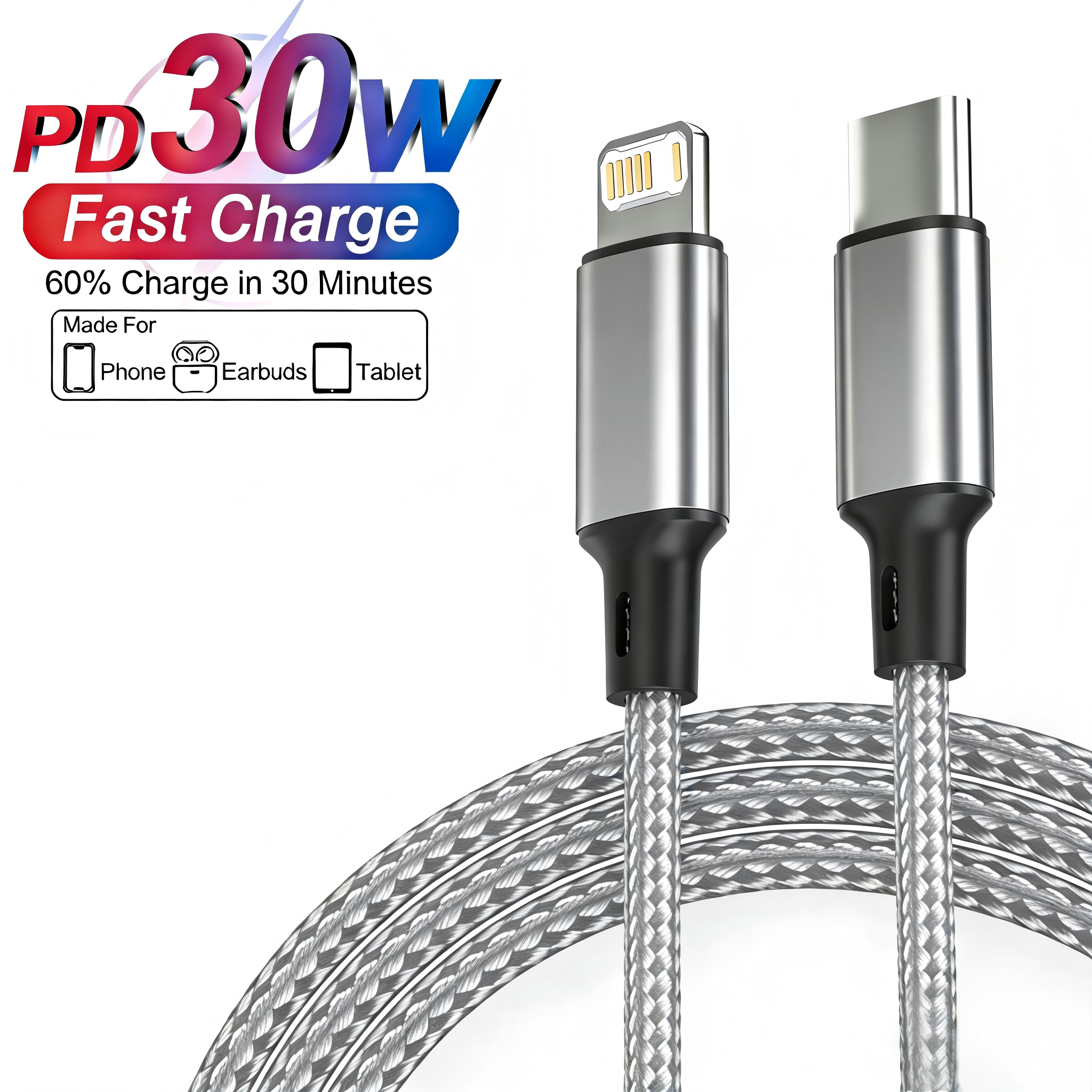 Phone Accessories Unique - PD 30W USB Cable For iPhone
