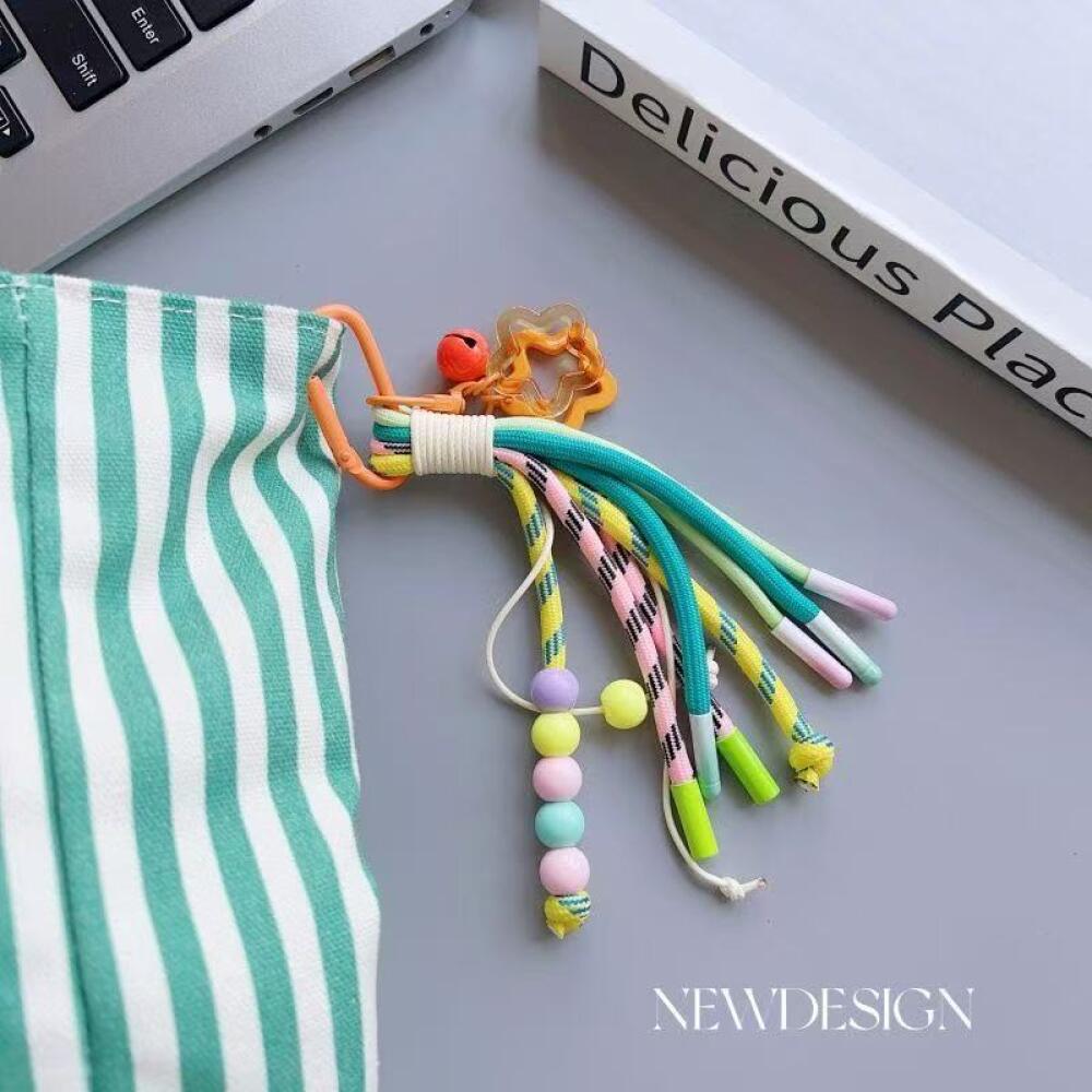 Colorful Trendy Woven Pendant  - Phone Accessories Hanging 评论和价格