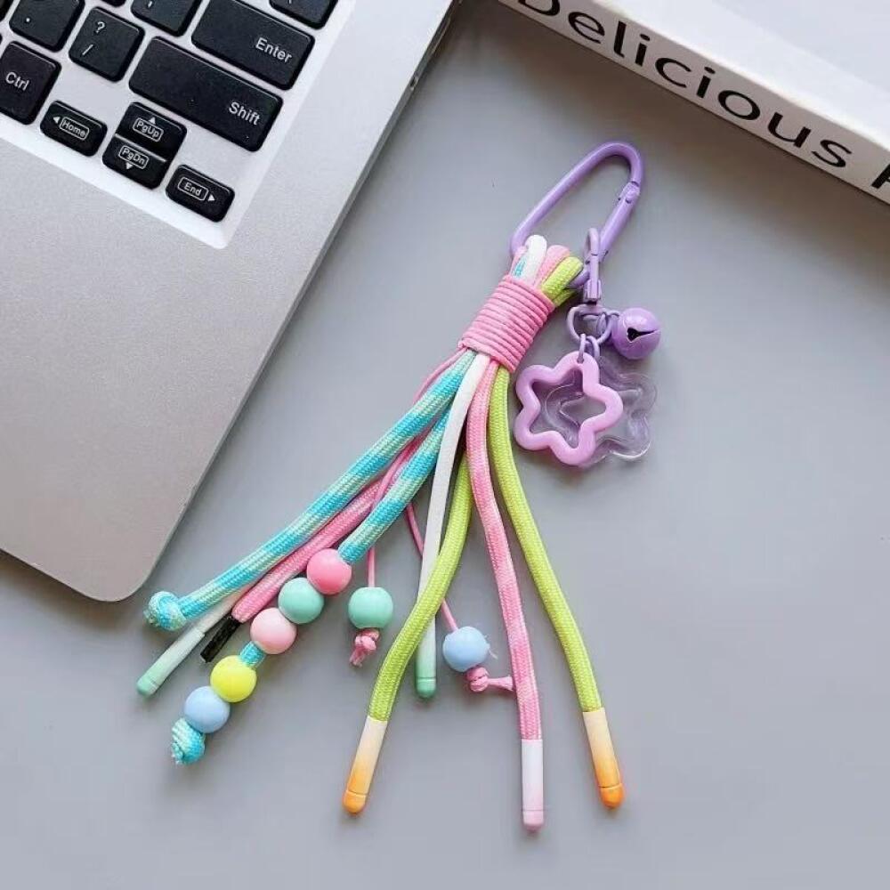 Colorful Trendy Woven Pendant  - Phone Accessories Hanging 评论和价格