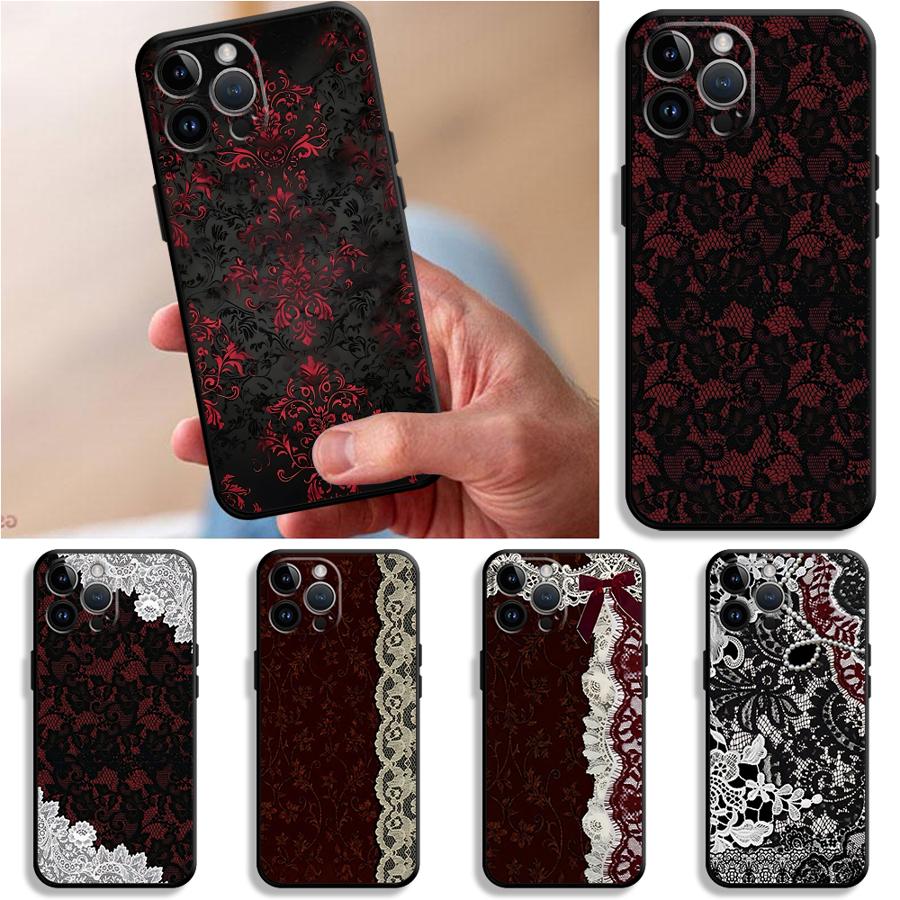 Black And Red Sexy Lace Phone  - Phone Accessories To Sell 评论和价格