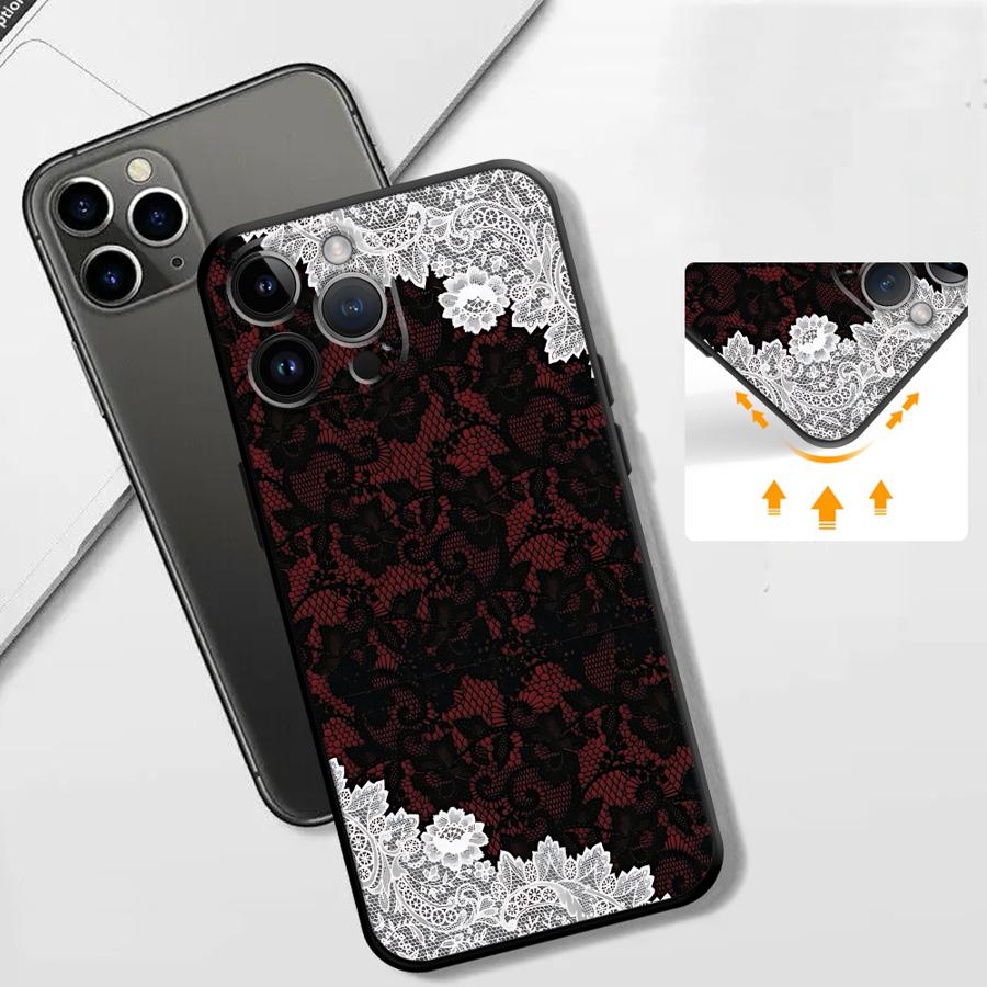 Black And Red Sexy Lace Phone  - Phone Accessories To Sell 评论和价格