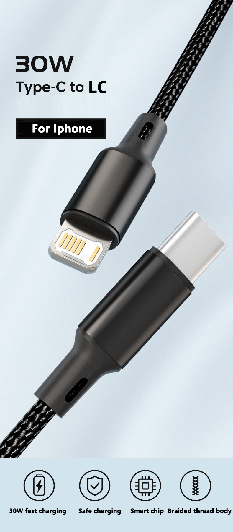 PD 30W USB Cable For iPhone 14 - Phone Accessories Unique 评论和价格