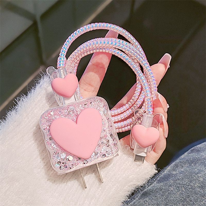 High Quality Pink Heart Charge - Phone Accessories Unique 评论和价格