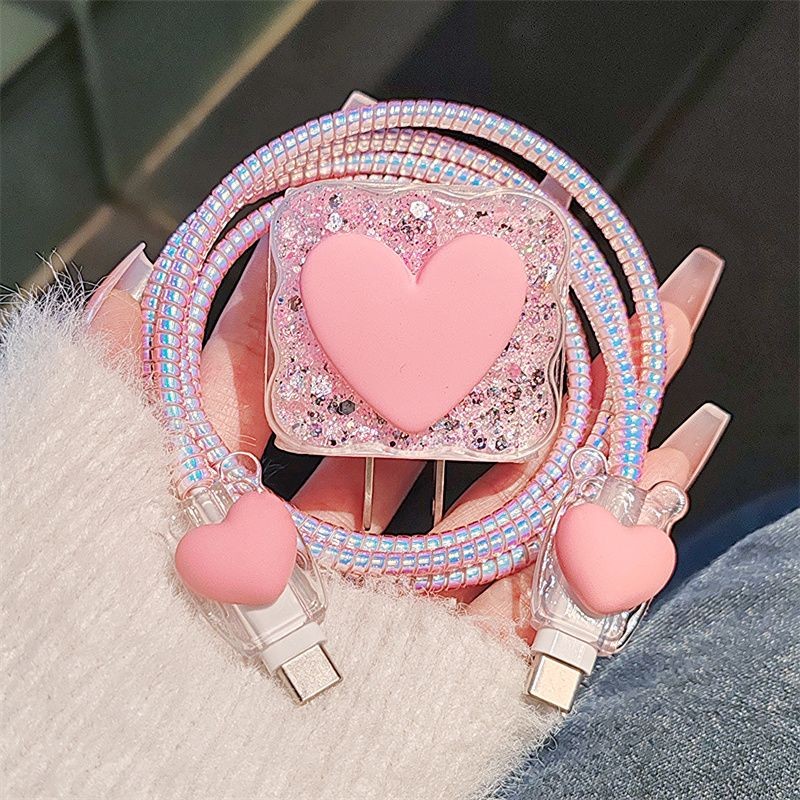 High Quality Pink Heart Charge - Phone Accessories Unique 评论和价格