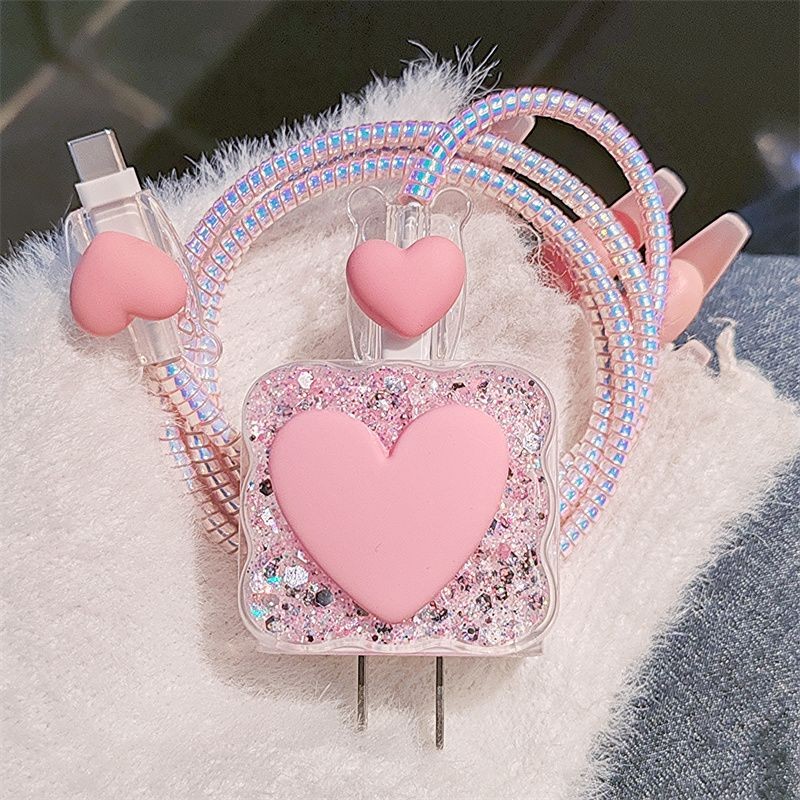 High Quality Pink Heart Charge - Phone Accessories Unique 评论和价格
