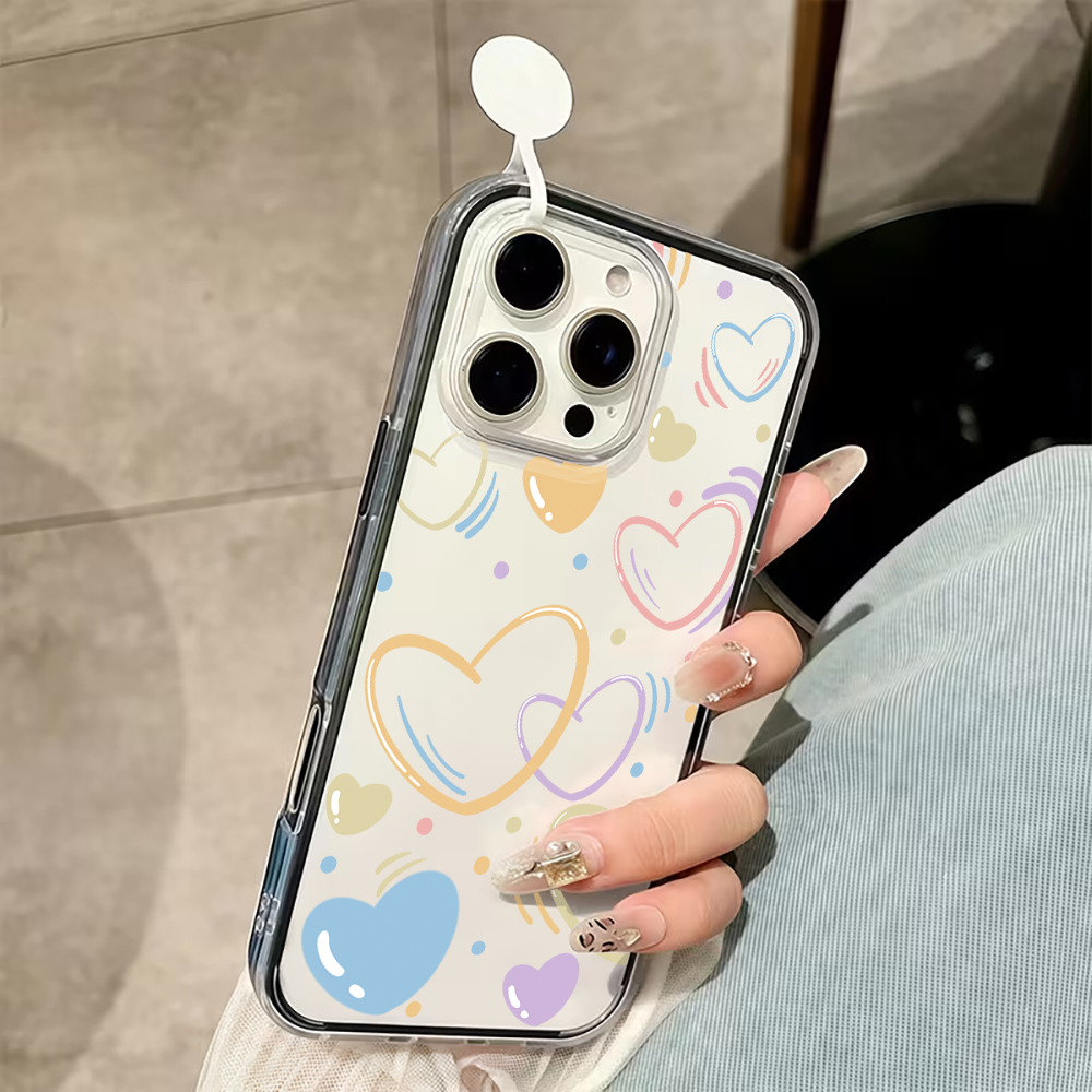 Cute Colorful Heart Phone Case - Phone Accessories To Sell 评论和价格