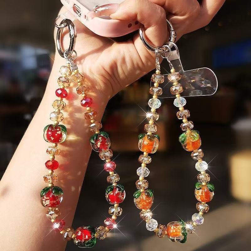 Persimmon Crystal Luminous Pho - Phone Accessories Hanging 评论和价格