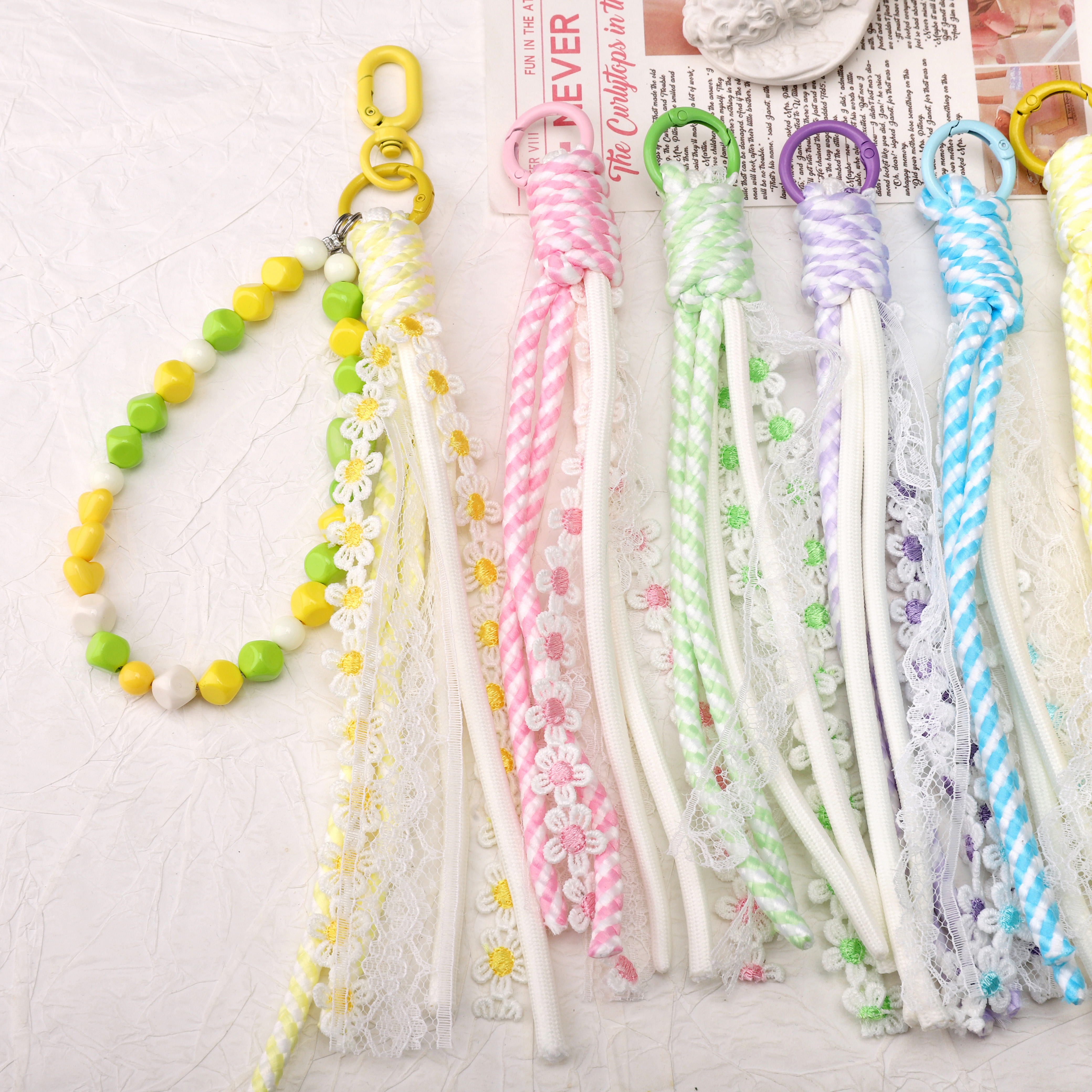 1pc Alloy Keyrings And Polyest - Phone Accessories Unique 评论和价格