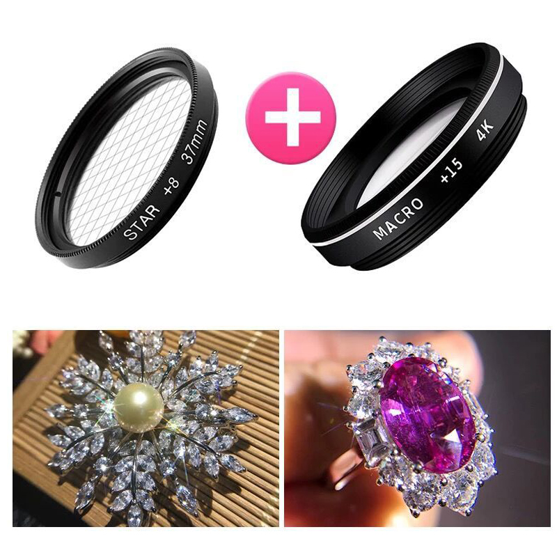 4K HD Phone Camera Lens Kit 15 - Lens Camera Clip 评论和价格