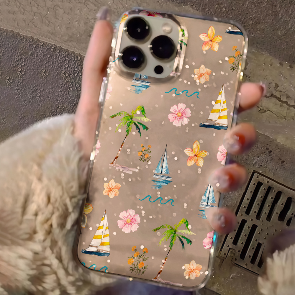 Beach coconut trees Clear Glit - Phone Accessories To Sell 评论和价格