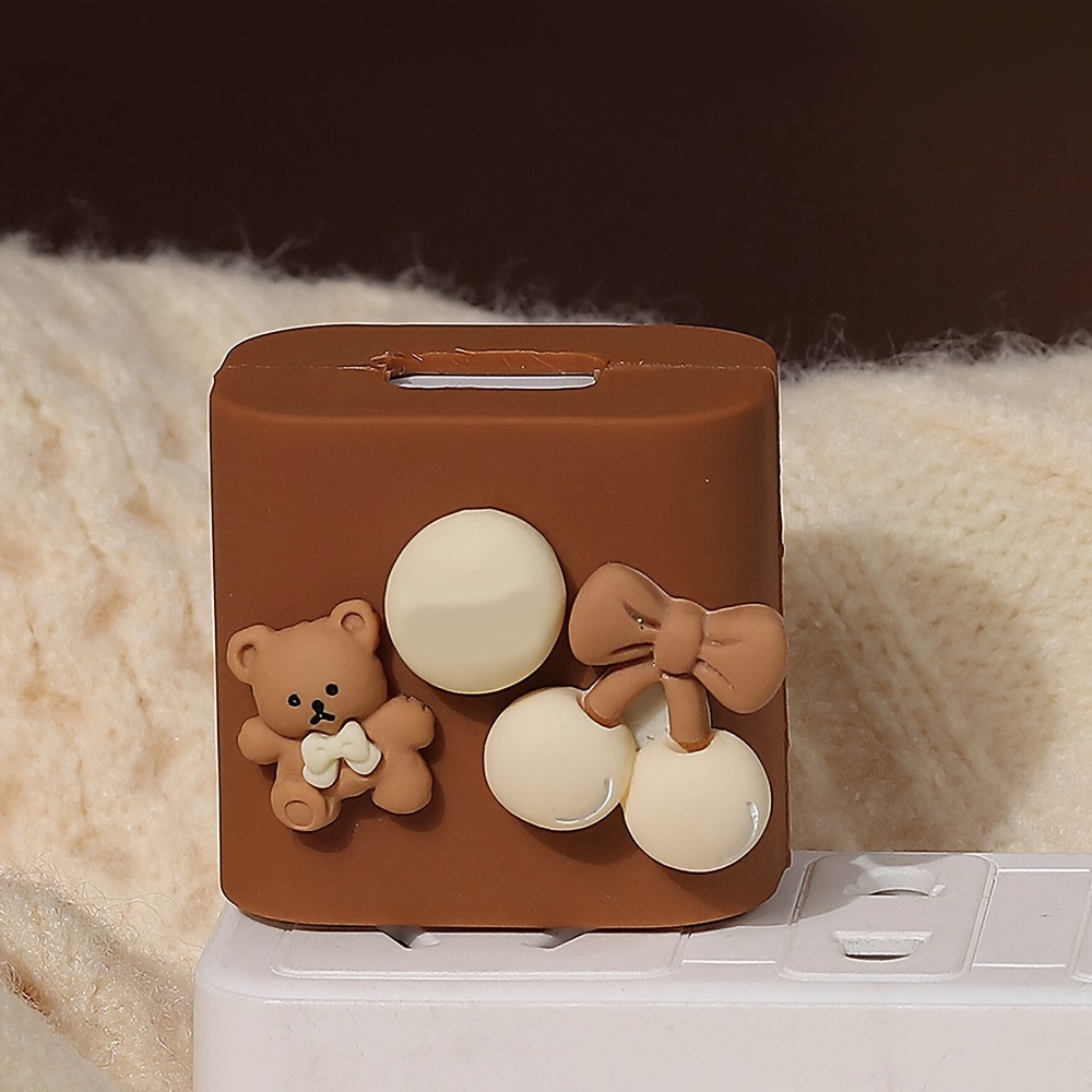 Cute Bear Charger Protector Ca - Phone Accessories Unique 评论和价格