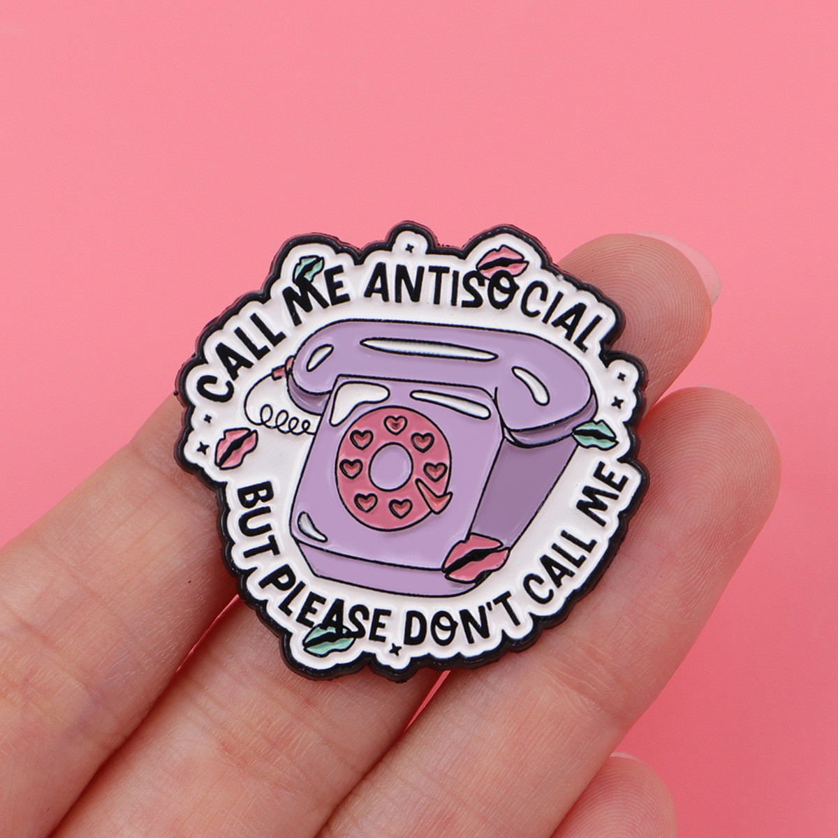 Enamel Pins Phone Quotes Brooc - Phone Accessories Quotes 评论和价格