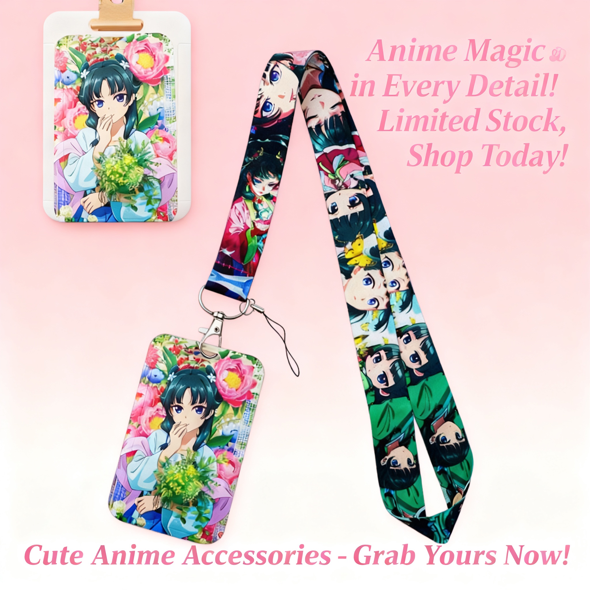 Cute Anime Girl Lanyard Neck S - Phone Accessories Hanging 评论和价格