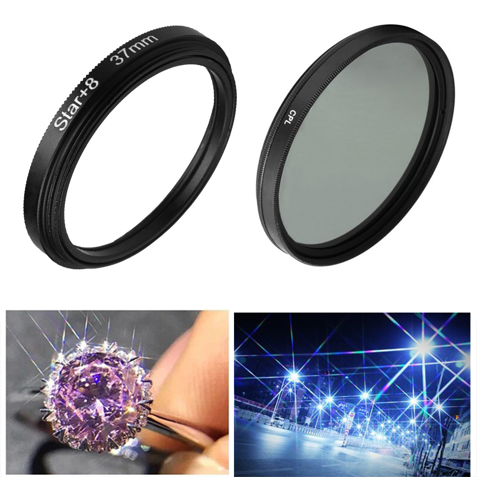 37mm CPL Star Filter Cell Phon - Lens Camera Clip 评论和价格
