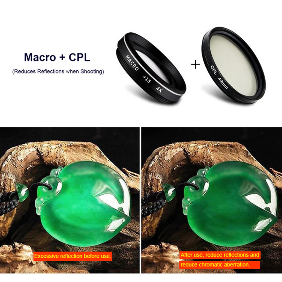 37mm CPL Star Filter Cell Phon - Lens Camera Clip 评论和价格