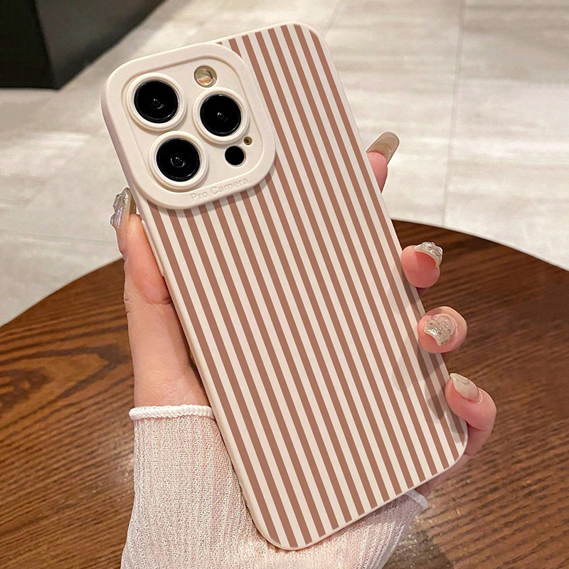 Pink Striped Painted Anti-Drop - Phone Accessories To Sell 评论和价格