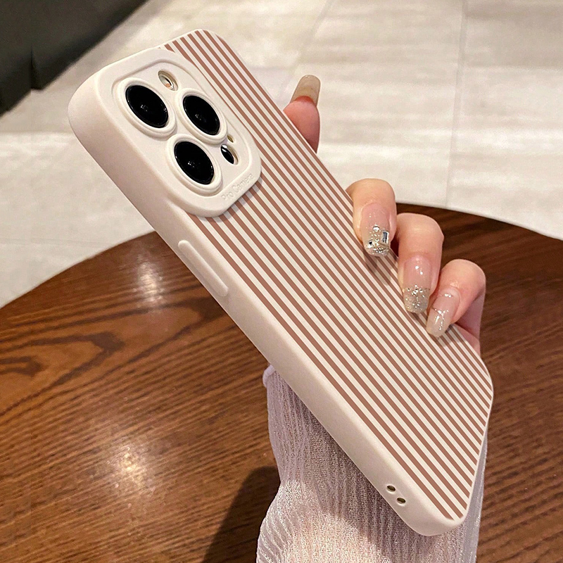 Pink Striped Painted Anti-Drop - Phone Accessories To Sell 评论和价格