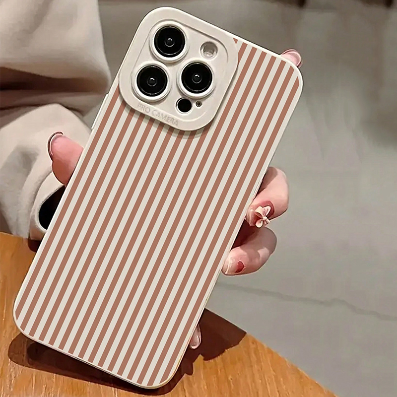 Pink Striped Painted Anti-Drop - Phone Accessories To Sell 评论和价格