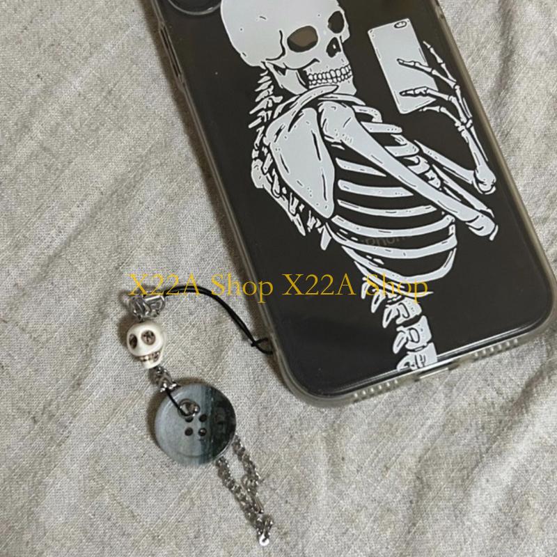 Unique Vintage Skull Button Pe - Phone Accessories Unique 评论和价格